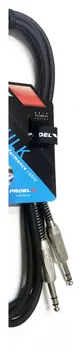 Proel BULK140LU3 Cavo audio con Jack Stereo 6.3mm a Jack Stereo 6.3mm, 3mt.