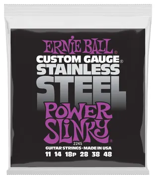 Ernie Ball 2245 Slinky Stainless Power 011-048 Saiten für E-Gitarre