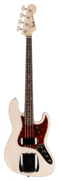 Fender custom shop Limited Edition '60s Jazz Bass DLX Closet Classic 3A touche palissandre Aged White Blonde