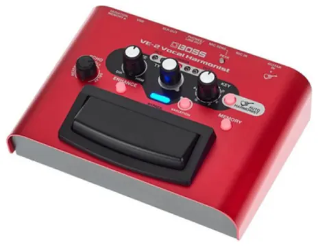 Boss VE-2 HARMONIST Processador Voz +48V Phantom Power MIC XLR