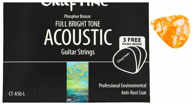 Craftine Acoustic Guitar Strings - Light
