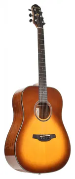Crafter Dreadnought Acoustic Guitar, Brown Sunburst