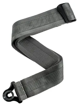 D'Addario Auto Lock Guitar Strap, Metal Grey 50BAL09