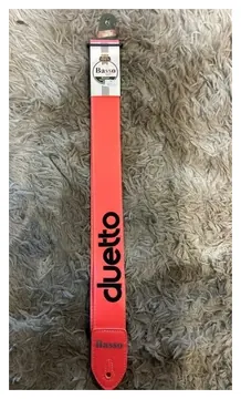 Basso Correia para Guitarra e Violão Basso Duetto Neon Laranja 180cm