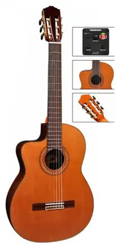 Salvador Cortez Chitarre Classiche Salvador Cortez Cc60Lce Chitarra Classica Elettrificata Mancina