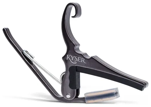Kyser Kapodaster Quick-Change Capo Akustikgitarre, schwarzchrom