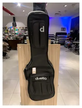 Duetto Bag para Baixo Duetto 13133 Couro Preto para Instrumentos