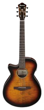 Ibanez Electro-Acoustic AEG70L - Left Handed - Tiger Burst High Gloss