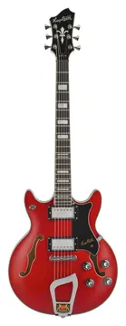 Hagstrom Alvar -04 Hollowbody-Gitarre, wild cherry transparent