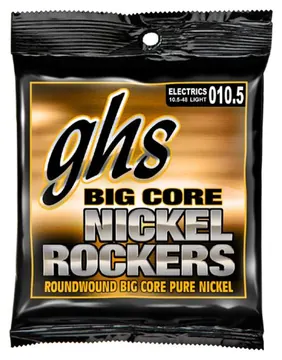 GHS Corporation GHS Big Core Nickel Rockers - BCL - Electric Guitar String Set, Light, .0105-.048