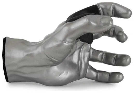 GuitarGrip Silver Metallic Male Hand left Gitarren-Wandhalter