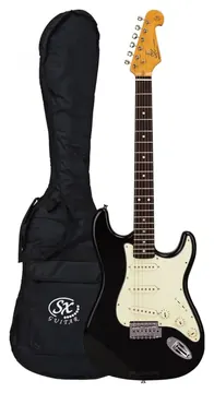 SX SST62 SSS Vintage Escudo Branco - Preta
