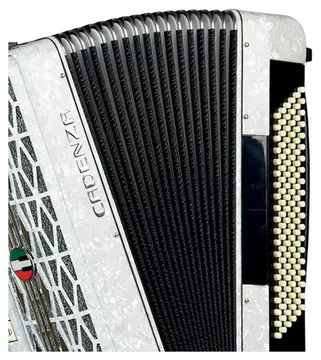Cadenza Acordeon 80 Baixos CD80/37 Branca Pérola CADENZA