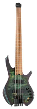 Cort Space 5 Headless 5-String Bass, Star Dust Green