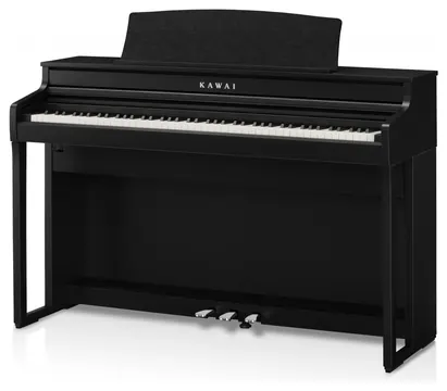 Kawai CA-401 Digitalpiano – Grand Feel Compact Holztastatur mit 3-Sensor-System (PHI-Klangerzeugung, Bluetooth Audio & MIDI)