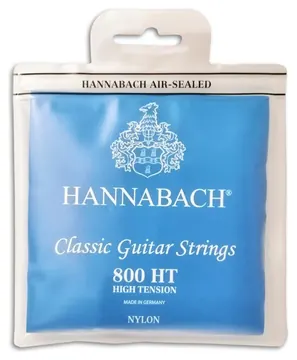 Jogo de Cordas Hannabach E800HT Guitarra Clássica Nylon Alta Tensão