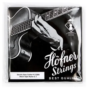 Hoefner HÖFNER HCT1133BN Contemporary Bass Strings Black Tape Nylon Saiten für E-Bass 4-sring