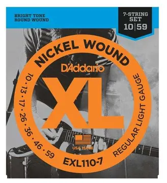 D'Addario EXL110-7 für 7-saitige E-Gitarre