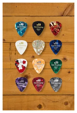 Dunlop Celluloid Pick Variety Pack - Heavy - 12-Pack