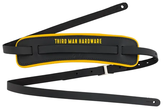 Fender Third Man Leather Strap Black/Yellow