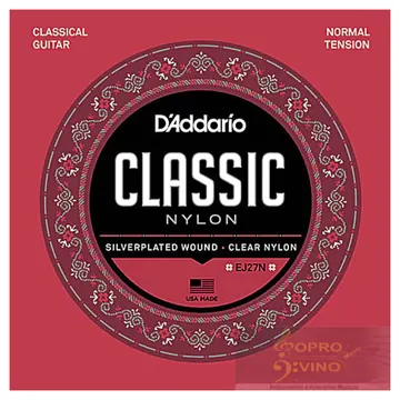 D'Addario Encordoamento Violão Náilon Tensão Média Daddario EJ27N