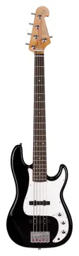 SX Contrabaixo SX SPB62+ Jazz Bass de 5 Cordas Preto - Acompanha Bag