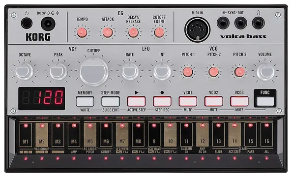 Korg VOLCA BASS Sequencer analogico per la generazione di suoni di basso