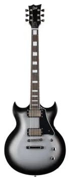 LTD ROYALSHIVA-SSB ltd bill kelliher signature royal shiva electric guitar - silver sunburst