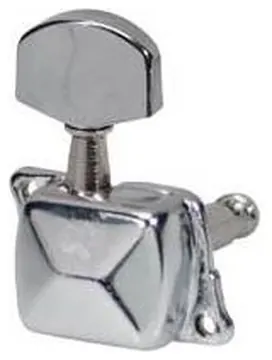 Boston Covered Guitar Machine heads - 6 in a row Chrome 059-CL