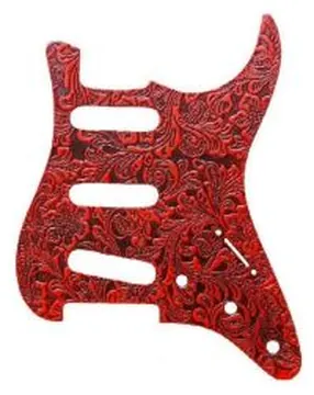 Battipenna Righton Pickguard-S Stratocaster red floral