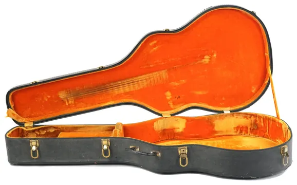 Gibson J200 Case Black with Yellow Lining 1960s