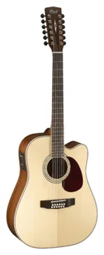Cort MR710F12 NS 12-snarige Semi Akoestisch gitaar Natural Satin