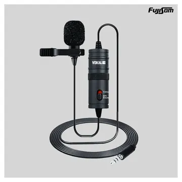 Vokal Microfone Lapela Vokal SLM-10 Com Fio 6 Mts| Fujisom