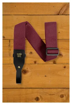 Ernie Ball Acoustic Guitar Strap - Burgundy
