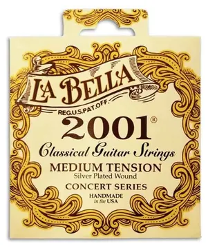 Jogo de Cordas LaBella 2001 para Guitarra Clássica Tensão Média
