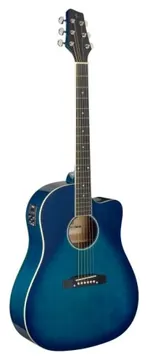 Stagg SA35 DSCE-TB Electrificada Dreadnought Cutaway Negro