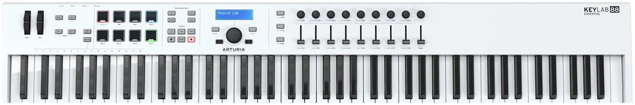 Arturia Keylab Essential 88 Controller Midi Usb 88 Tasti Con 9 Encoder + 9 Fader + 8 Pads