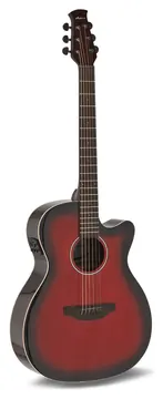 Applause Jump OM Electro CW Gloss Cherry Burst
