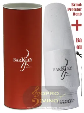 Barkley Boquilha Sax Alto Barkley Meritage Shadow 7 Branca Bag Protetor Brindes