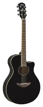 Yamaha apx600bl black chitarra acustica nera