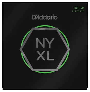 D'Addario NYXL0838 Nickel Wound, Extra Super Light, Electric Guitar Strings 08-38