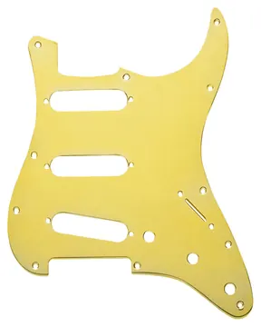 Fender Contemporary Strat Pickguard SSS Gold