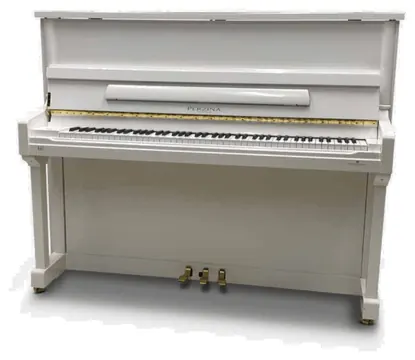 Perzina UP-122 Wit Hoogglans Piano