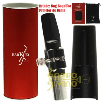 Barkley Boquilha Sax Tenor Barkley Jazz Hybrid 7 Completa Bag Protetor Brinde