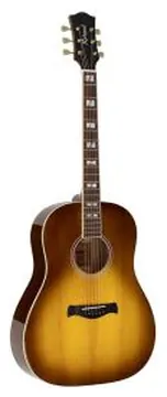 Richwood Heritage Series Guitar Dreadnought with Solid Spruce Top - Honeyburst, HSDS-42-HB
