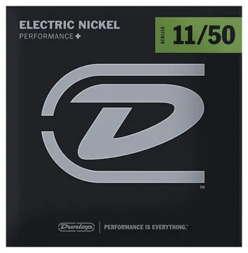 Jim Dunlop DEN1150 Electric Guitar Nickel 11-50 Performance+ Saiten für E-Gitarre
