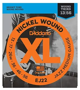 D_Addario D'addario EJ22 Nickel Wound Jazz Medium