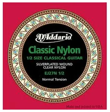 D'addario EJ27N 1/2 mute corde per chitarra lcassica 1/2 tensione normale