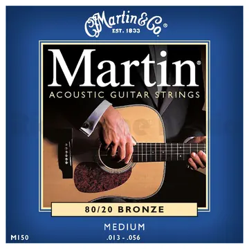 Martin M-150 Muta di corde per chitarra acustica Medium .013 .056