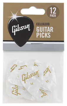 Gibson Pack 12 Puas Pearly White Medium